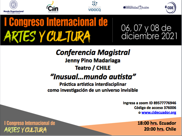 Jenny Pino Madariaga expondrá en “I Congreso Internacional de Arte y Cultura”