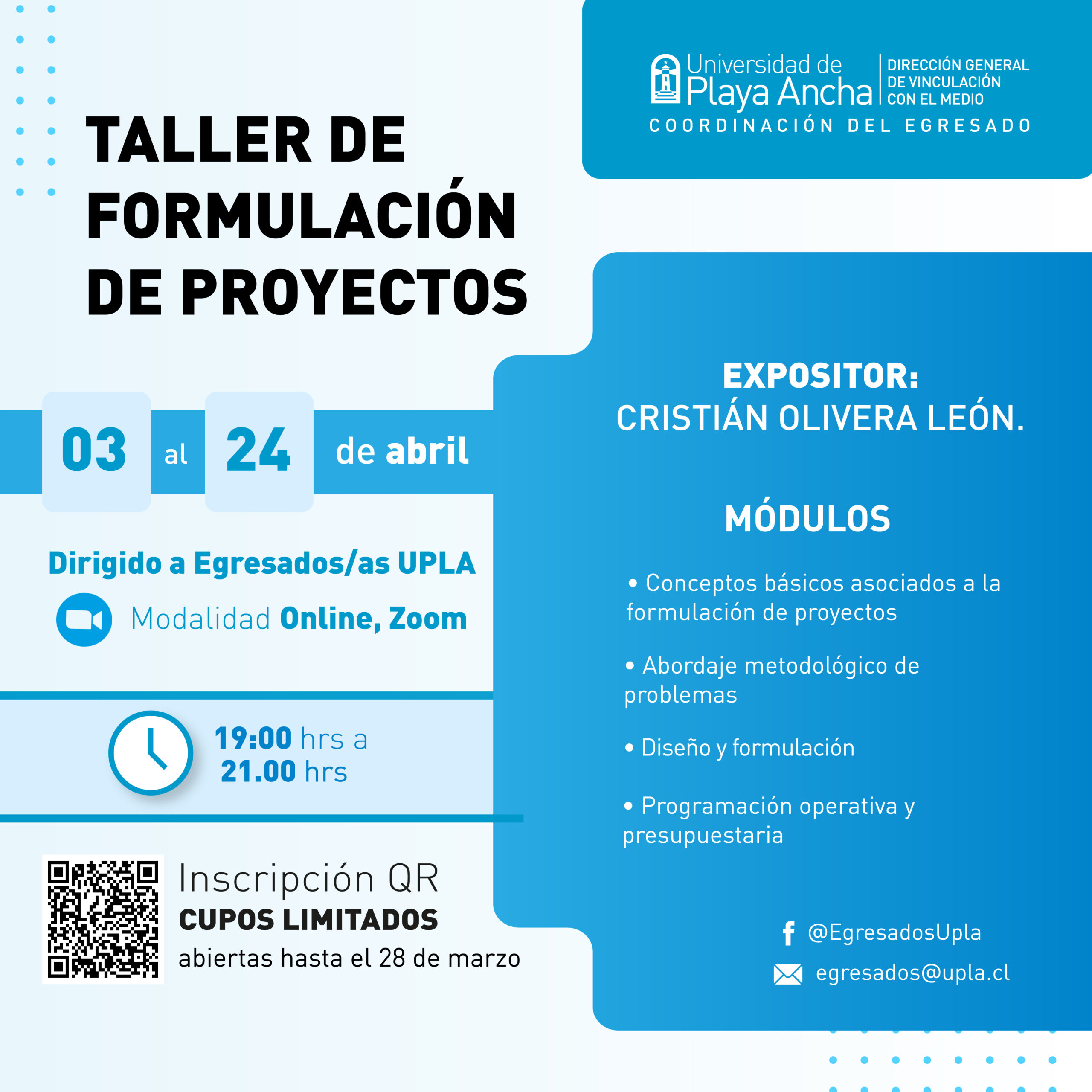 Taller Formulación de Proyectos - Universidad de Playa Ancha ...