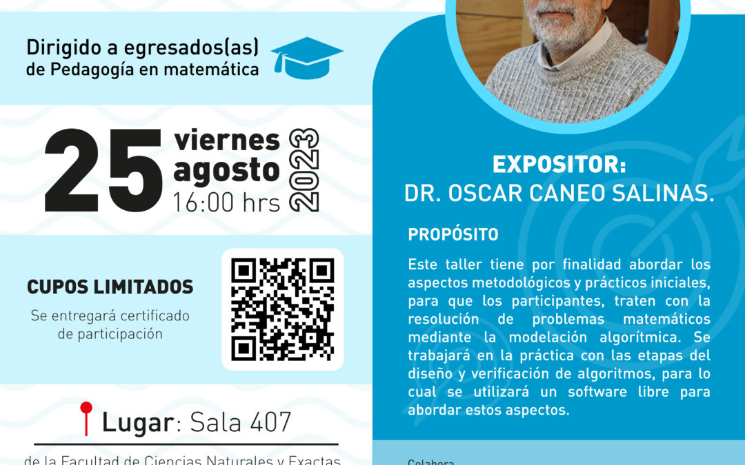 Egresados de Pedagogía en Matemática se capacitaron en modelación algorítmica