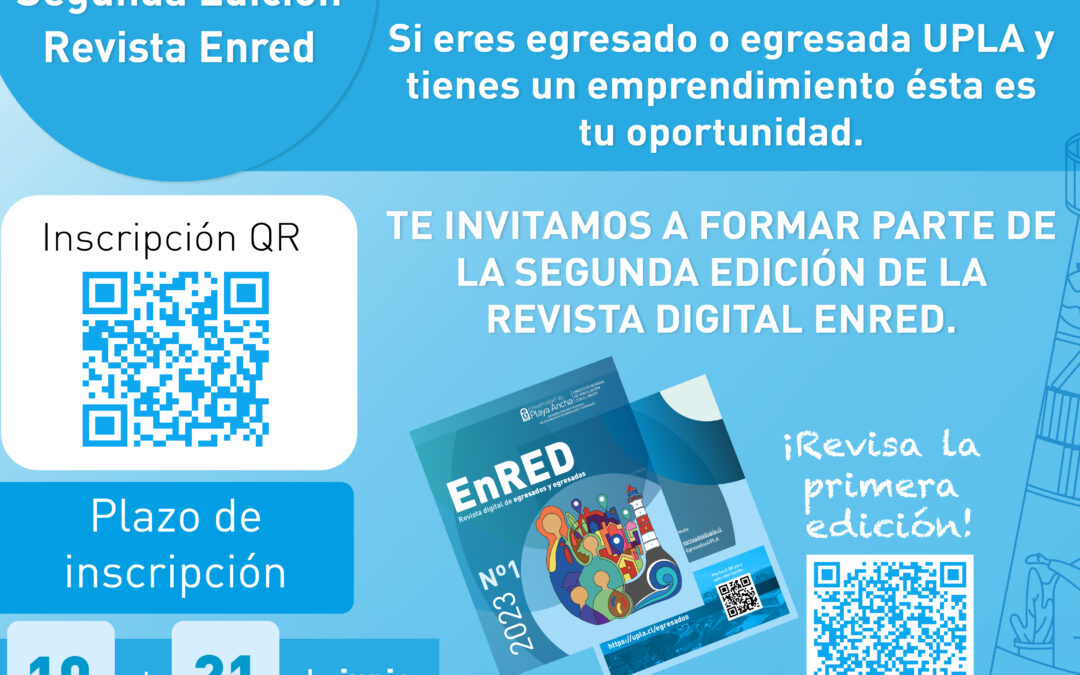 Inscríbete para participar en la segunda edición de la revista EnRED