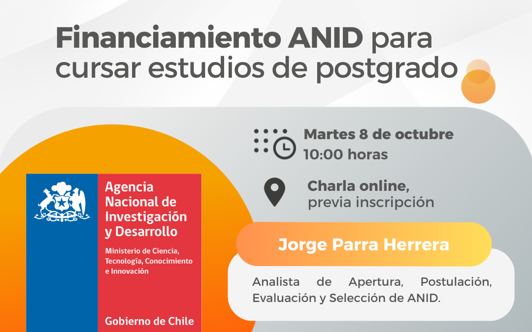[Regrat] Financiamiento ANID para cursar estudios de postgrado