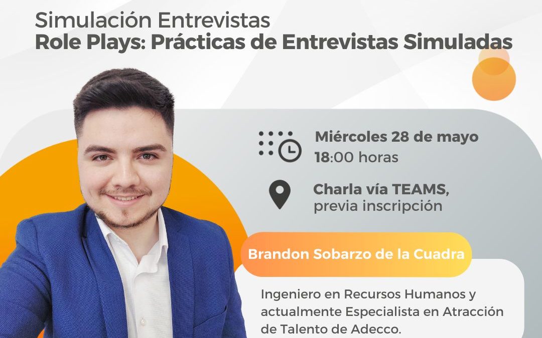 Charla REGRAT | “Simulación Entrevistas, Role Plays: Prácticas de Entrevistas Simuladas”