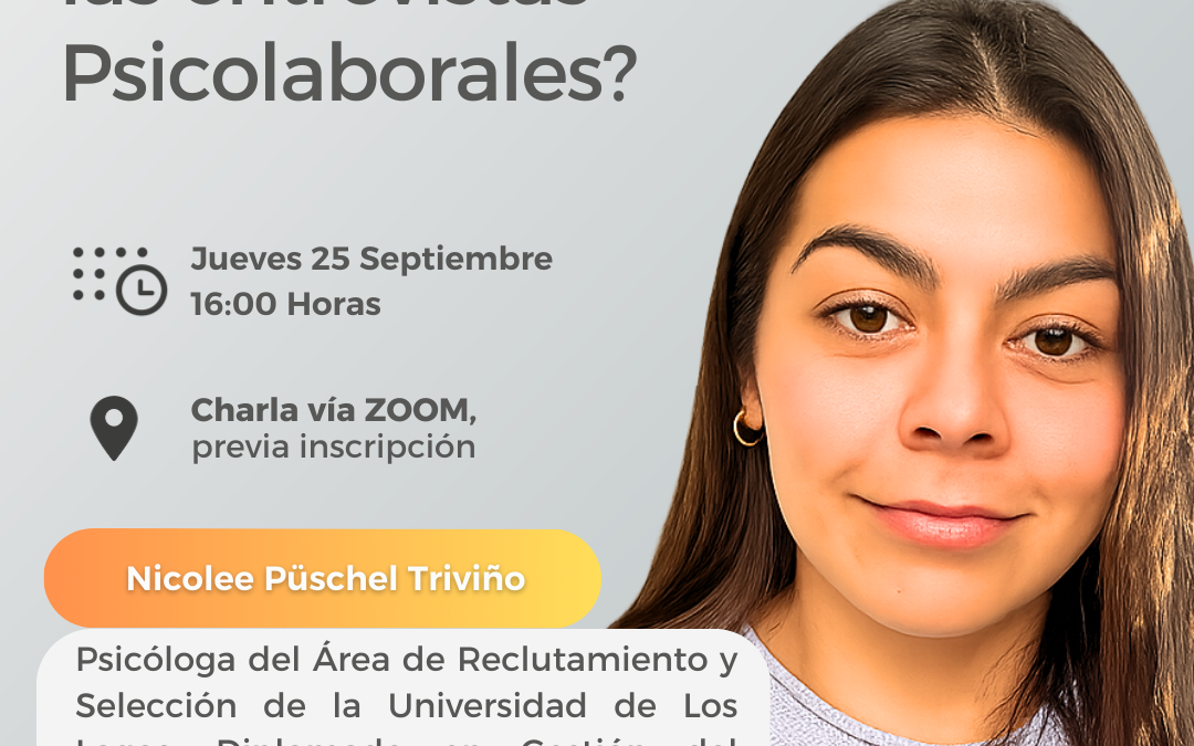 CHARLA REGRAT |  “Cómo afrontar las entrevistas Psicolaborales”