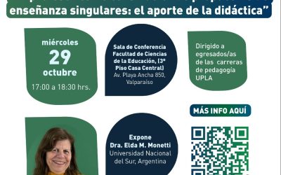 Conversatorio | “El profesor como constructor de propuestas de enseñanza singulares: el aporte de la didáctica”