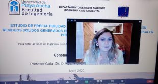 Estudiante UPLA defendió tesis virtualmente