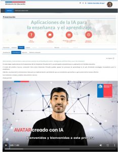 Afiche: Cursos de Autoformación en IA para docemntes