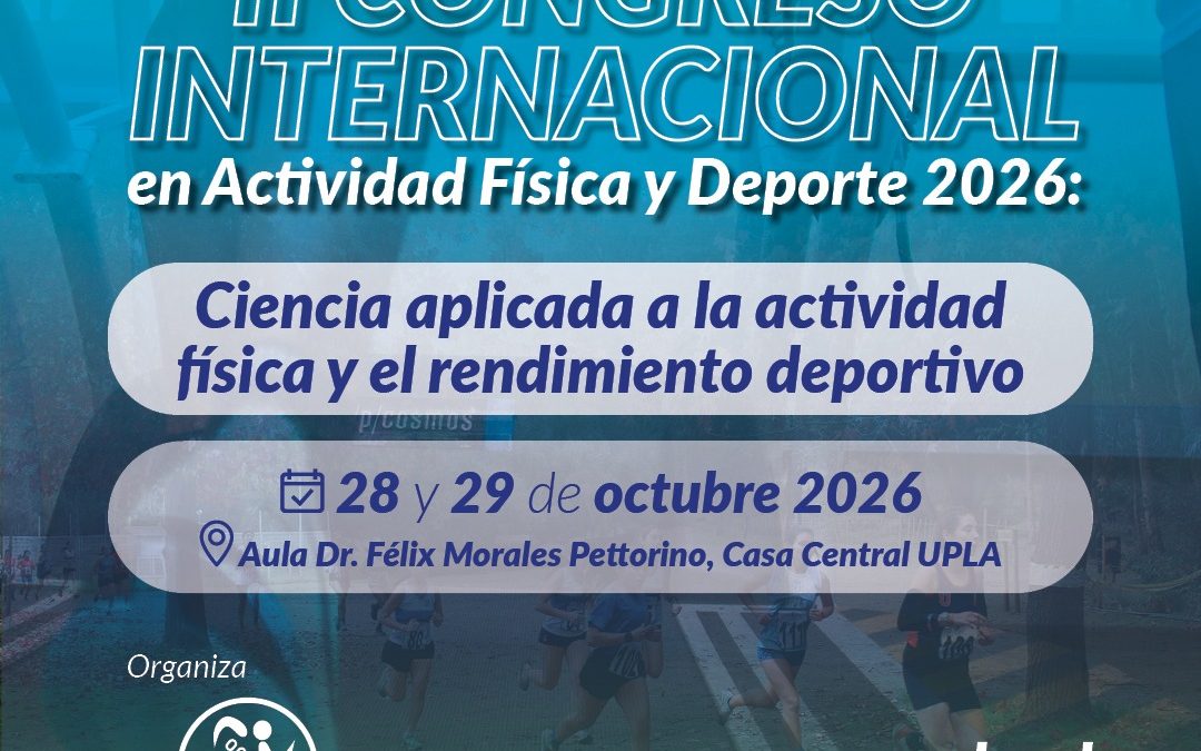 Se amplía el plazo para el envío de trabajos al II Congreso Internacional en Actividad Física y Deporte 2026