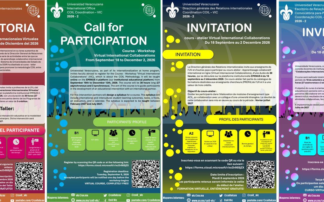 Curso-Taller Virtual «International Collaborations 2026-2»