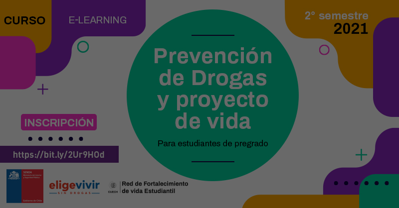 DGDE invita a inscribirse en curso sello sobre Prevención de Drogas y Proyecto de Vida
