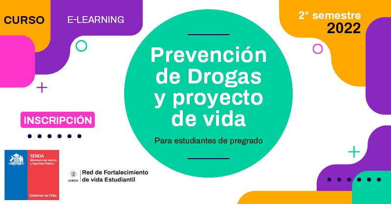 Abierta inscripción a curso sello sobre Prevención de Drogas y Proyecto de Vida