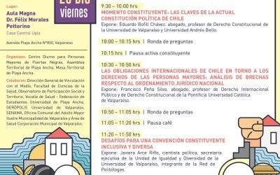 En la UPLA se realizará Foro por los Derechos de la Vejez y la Nueva Constitución