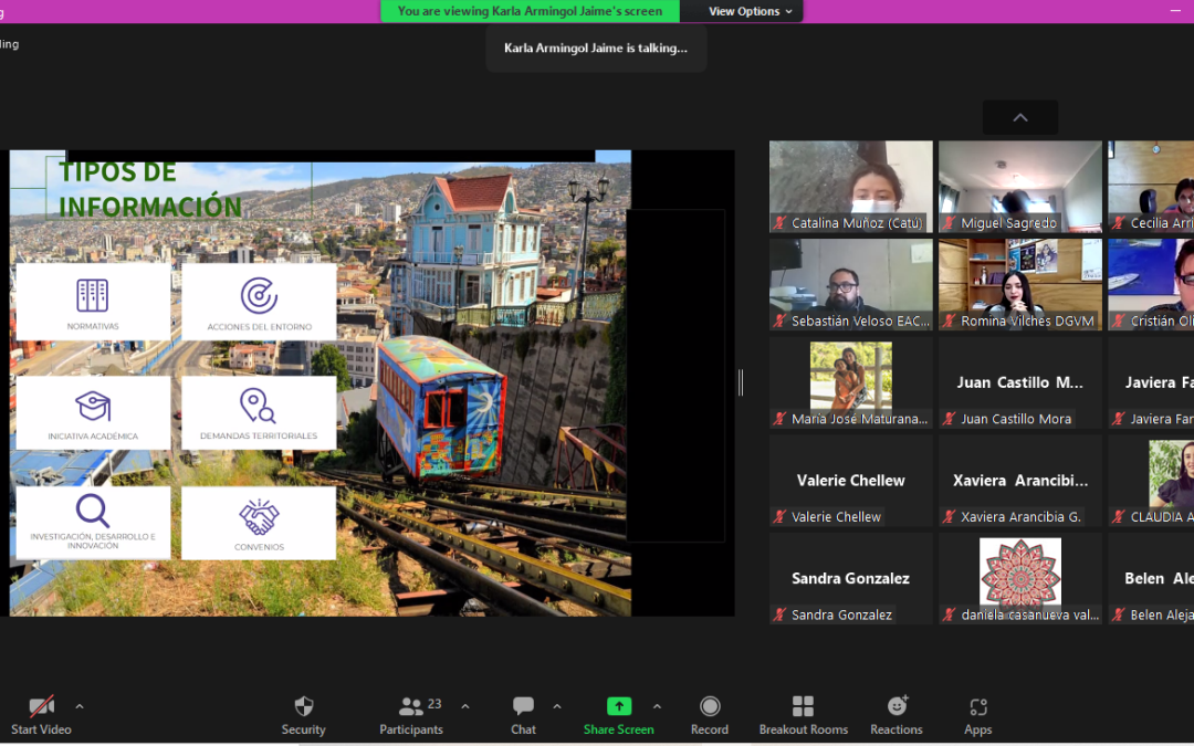 SIMONE: Unidades administrativas de la UPLA participaron de ciclo de talleres para el uso de plataforma que funciona como repositorio de datos e información sobre el territorio