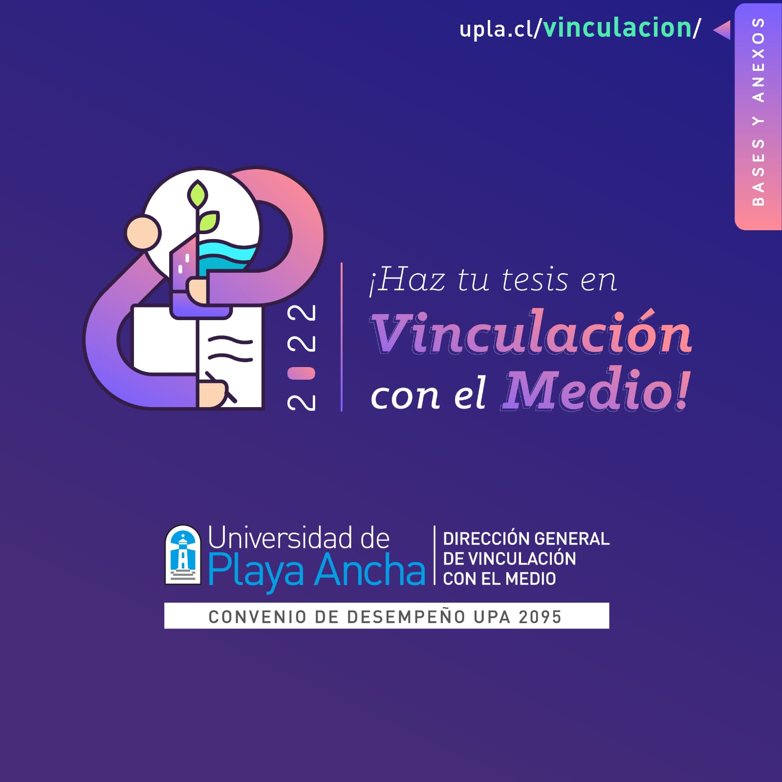 Vinculación con el Medio UPLA abre convocatoria para que estudiantes de pregrado y posgrado puedan financiar sus proyectos de tesis