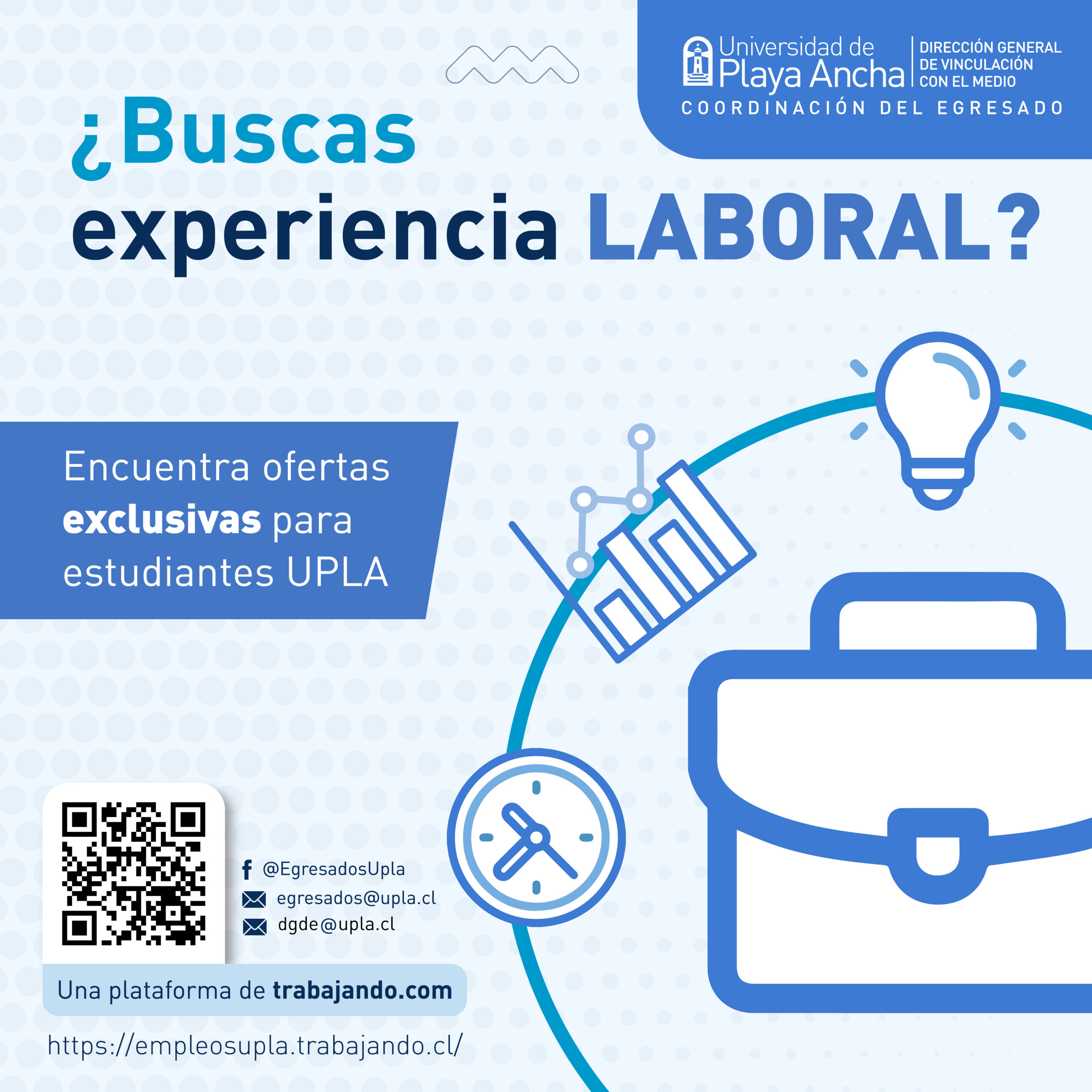 ¿Buscando pega?: UCSE y DGDE lanzan bolsa de empleos UPLA dirigida a estudiantes y egresados