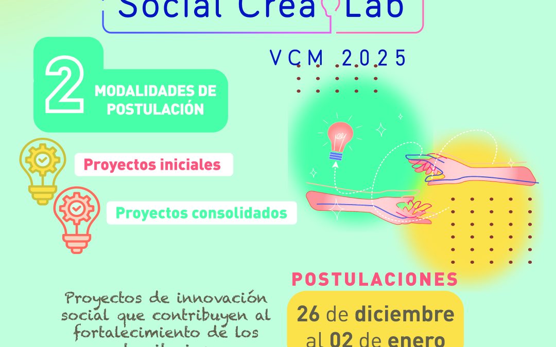 Fondo Social CreaLab abre su convocatoria 2025