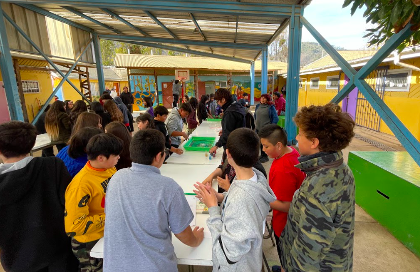 Elenco de Artes Visuales participa en intervención artística en Laguna Verde en el marco del proyecto ADAIN 2393