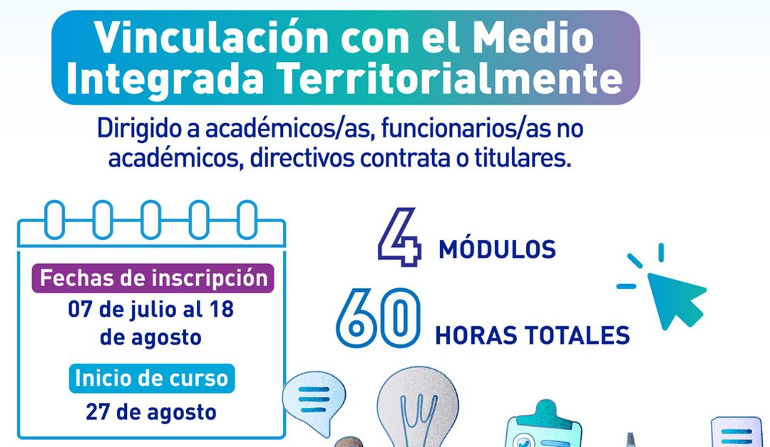 Curso | Vinculación con el Medio integrado territorialmente