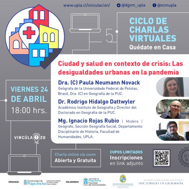 Culmina primera parte del ciclo de charlas virtuales “Quédate en Casa” que organiza la Dirección General de Vinculación con el Medio