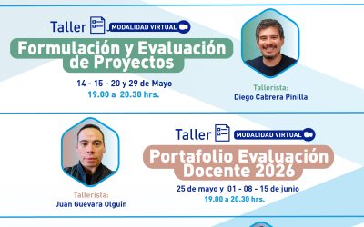 ¡Atención egresados/as UPLA! Ya está disponible la programación de talleres UVCE 2026