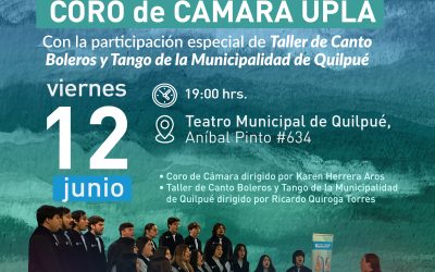 Presentación coro en Teatro municipal de Quilpué