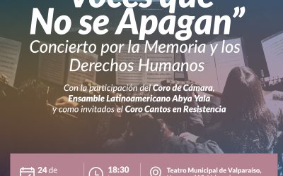 «Voces que no se apagan»: UPLA invita a encuentro musical gratuito en el Teatro Municipal de Valparaíso